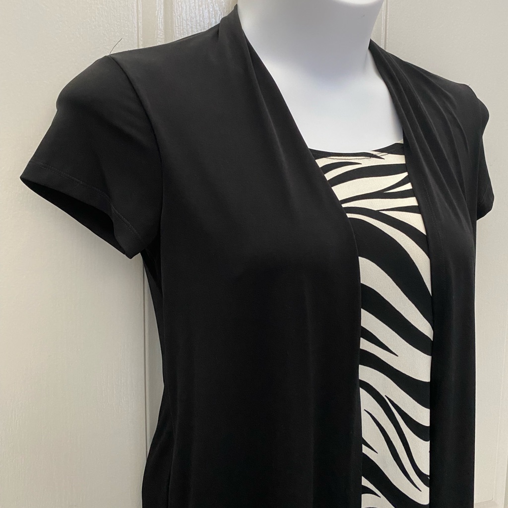 En Focus Black/White Dress 10p